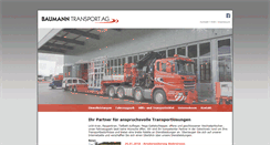 Desktop Screenshot of baumann-transport.ch